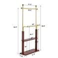 thumbnail image 3 of 33.1" Wide Hall Tree with 2 Movable Drawers, Shoe Storage, Shelves and Garment Racks, 5-in-1 Entryway Bench with 23 Hooks (Fixed and Movable), 3 of 7