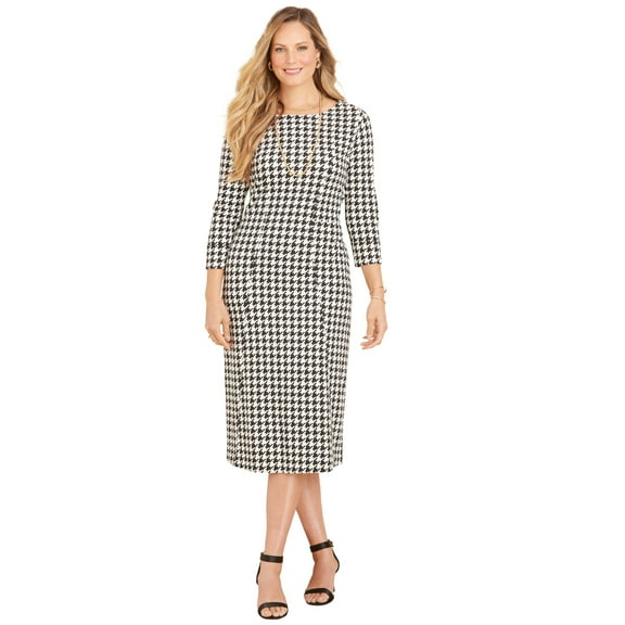 Catherines Women's Plus Size Liz&Me Ponte Knit Dress