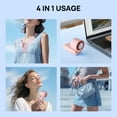 thumbnail image 3 of Consciot Portable Handheld Fan, Speed Cooling Adjustable Mini Fan For Home, Office, Travel & Outdoor Use, Pink, 3 of 8