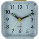 thumbnail image 5 of Reloj despertador analógico pequeño con pilas, silencioso, sin tictac, pitidos ascendentes, repetición, funciones de luz, fácil de configurar (blanco), 5 of 5