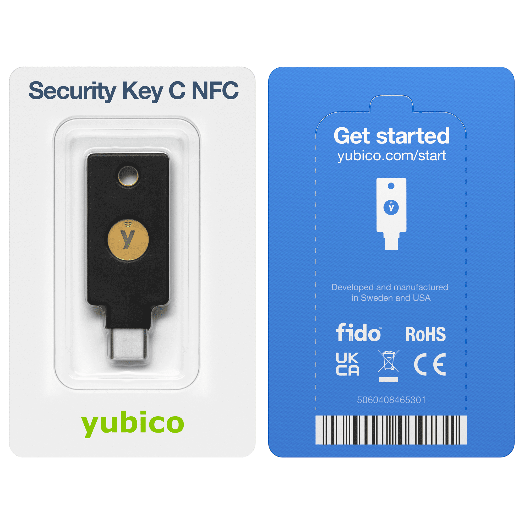 Yubico - Security Key C NFC - Basic Compatibility - Multi-factor