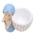thumbnail image 3 of Desktop Resin Ornament, Multi Purpose Blue Girl Statue Pen Holder Resin Material Smoother Lines Exquisite Details For Gifts For Desktop Decoration ANGGREK Otros, 3 of 8