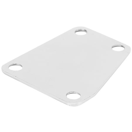 Trapezoid Guitar Neck Plate, Silver Finish Guitar Neck Plate Superior