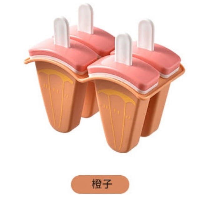 Película de dibujos animados de hielo cuatro juegos de moldes para paletas de frutas moldes para helados moldes para helados de sandía