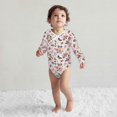 thumbnail image 4 of Xecao Rose Flowers Print Baby unisex-baby Cotton Long-sleeve Bodysuits-12 Months, 4 of 6