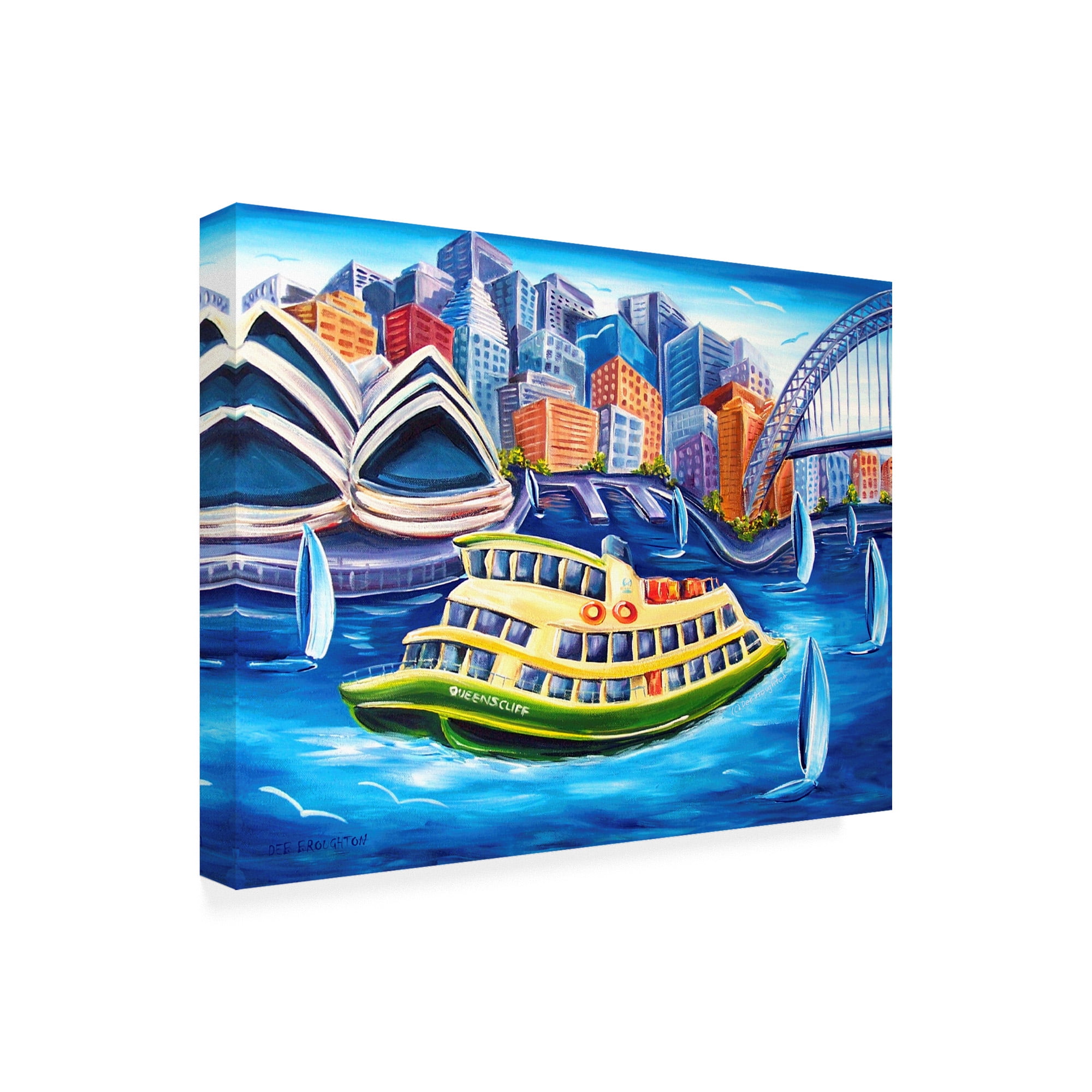 Trademark Fine Art 'Tourist Ferry' Canvas Art by Deborah Broughton