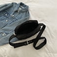 thumbnail image 3 of Bolso de hombro para mujer acolchado acolchado bordado hilo bolsas de mensajero (negro) Sywqhk Para Estrenar, 3 of 8