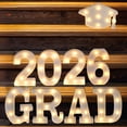 thumbnail image 2 of Graduation Decorations 2026-8 LED Long Marquee Light Up Letters 'Grad 2026' - Graduation Party Decor for Kindergarten Preschool High School College Graduation, 2 of 8