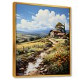 thumbnail image 2 of Designart "Rustic Farmhouse Getaway III" Countryside Floater Framed Wall Art Living Room, 2 of 5