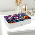 thumbnail image 6 of Graffiti Portable PU Leather Necklace Holder with Removable Compartment and Jewelry Boxes, Earring Holder, Bracelet Holder., 6 of 6