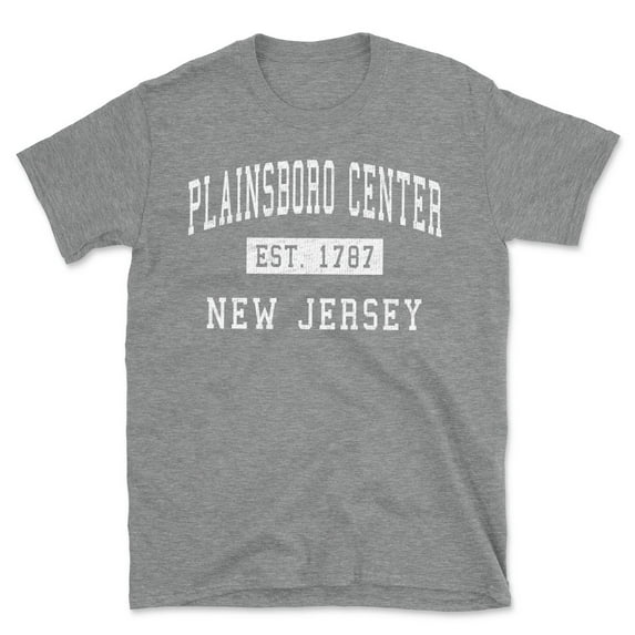 Plainsboro Center New Jersey Classic Established Men's Cotton T-Shirt