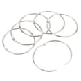 thumbnail image 1 of Unique Bargains 3.5' OD 3.2' ID Loose Leaf Rings Binder Ring, Silver, 12 Pack, 1 of 5