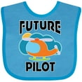 thumbnail image 3 of Inktastic Future Pilot Helicopter Boys or Girls Baby Bib, 3 of 4