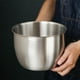 thumbnail image 4 of Tazón mezclador de acero inoxidable 304 para cocina, diseño profundo, para cocinar, hornear, pasteles, pan, ensaladas, 3600 ml, 4 of 4