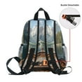 thumbnail image 5 of FORMRS School Backpack with Front Zippered Pocket 12" Student Travel Daypack, Wooden Boat, 5 of 6