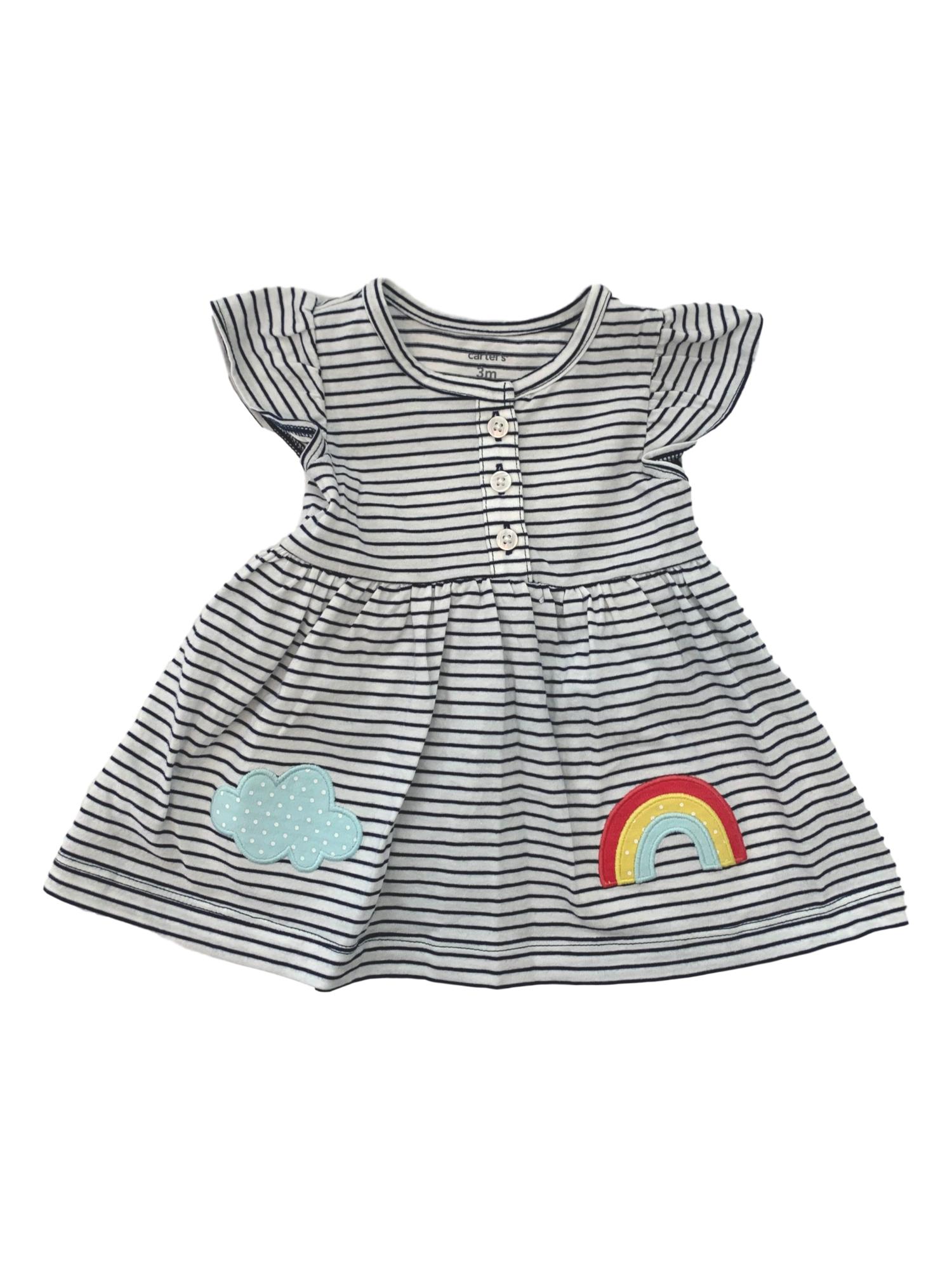 carters navy blue dress