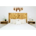 thumbnail image 3 of Barn Walls Golden Brown Headboard Stain, Rustic Design, Solid Wood Headboard, Floating Panels, Wall Mount, Adjustable Height, Easy Assembly, California King Size, 3 of 10