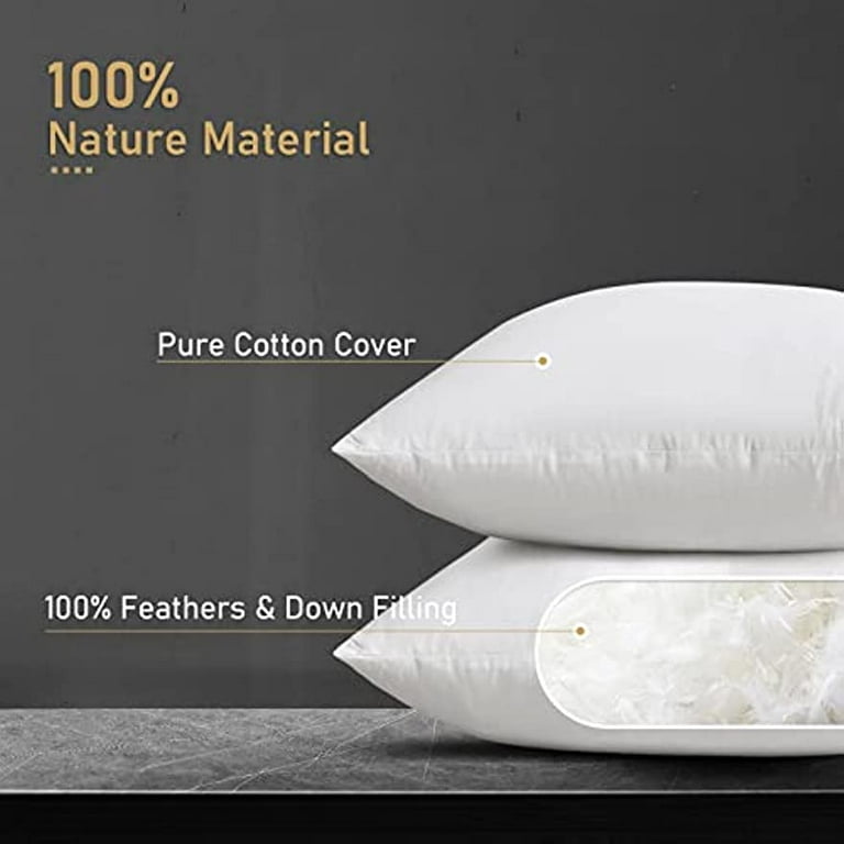 Utopia Bedding Throw Pillow Inserts (Pack of 4, White), 14 x 14 Inches  Decorative Indoor Pillows for Sofa, Bed, Couch, Cushion Sham Stuffer