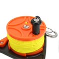 thumbnail image 3 of Diving Fishing Reel Scuba Diving Reel with Thumb Stopper Hook for Snorkeling Underwater Water Sports 46m Yellow WireOrange Reel, 3 of 4