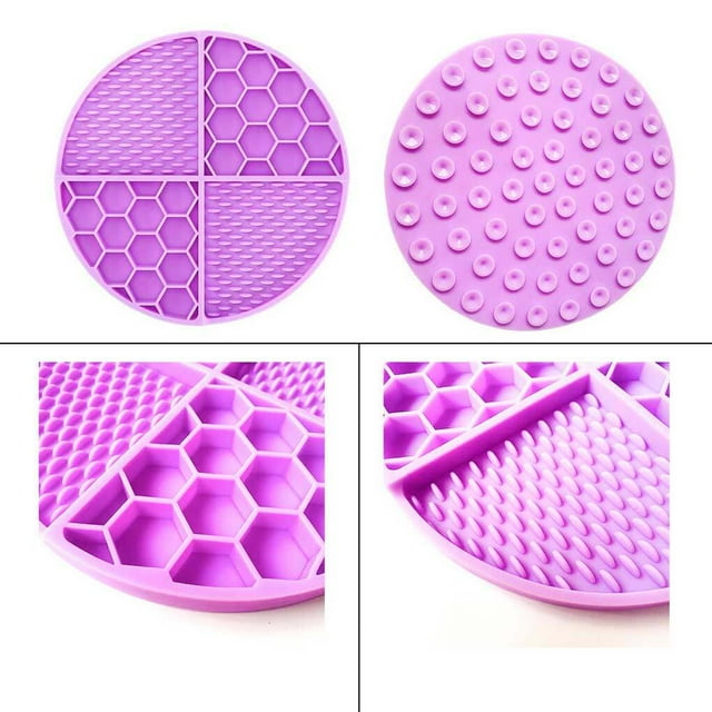 Tapis d'Alimentation Tapis à Lécher Ralentissant l'Alimentation Multicolore Lavable Finition Soignée Espace Résistance à l'Usure Stable Anti-Gorgée Pratique Universel Bleu Pâle