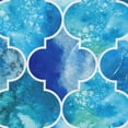 thumbnail image 4 of Coolnut Moroccan Marbled Blue Bathroom Waterproof Shower Curtain Set Bathtub Curtain with 12 Hooks for Bathroom Decor,Hotel,Room,60x72Inch, 4 of 6