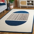 thumbnail image 2 of SAFAVIEH Rodeo Drive Gertrude Abstract Area Rug, Ivory/Navy, 3' x 5', 2 of 8
