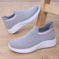thumbnail image 4 of NexTorq Women's Walking Tennis Shoes Slip On Sneaker Comfortable Lightweight Casual Athletic Gym Shoes Gray 37, 4 of 5