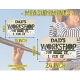 thumbnail image 2 of Urbalabs Handmade Daddys Workshop White Wooden 15" Inch 3D Gifts For Dad From Daughter Man Cave Sign Dads Garage Sign Dads Shed Custom Wood Shop Sign Laser Engraved Made In USA (24x18), 2 of 7