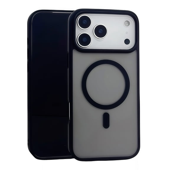 Magnetic for iPhone 17 Pro Max Case, [Compatible with Magsafe] Translucent Matte Ultra Slim Shockproof Women Men Protective Anti-Scratch Lightweight Phone Case Cover for iPhone 17 Pro Max, Black