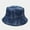 Blue, variant on Fesfesfes Fisherman Hat Unisex Men Women Printing Sun Hat Outing Two-sided Bucket Caps