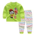 thumbnail image 1 of Ensemble de Pyjamas à Manches Longues pour Bébés et Tout-Petits, Hauts à Col Rond + Pantalons en Coton Doux, 1 of 3