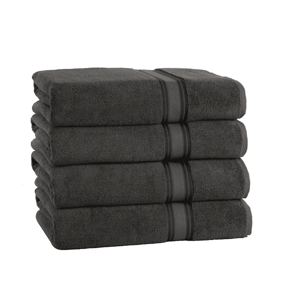 Lezeth Collection 4 Piece Super Soft Zero Twist Oversize Bath Sheet
