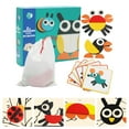 thumbnail image 3 of Miangastore 1 Set Kids Geometric Tangram Educational Toy Geometric Shape Puzzle Games, 3 of 8