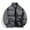 Dark Gray, variant on Men Puffer Jackets Thicken Bubble Jacket Warm Stand Collar Color Block Coat Long Sleeve Zip Up Puff Jacket Outwear Dark Gray M