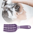 thumbnail image 2 of Unique Bargains 1 Pc Long Handle Hair Shampoo Brush for Head Massage 8.27"x2.76"x0.87" Purple, 2 of 6