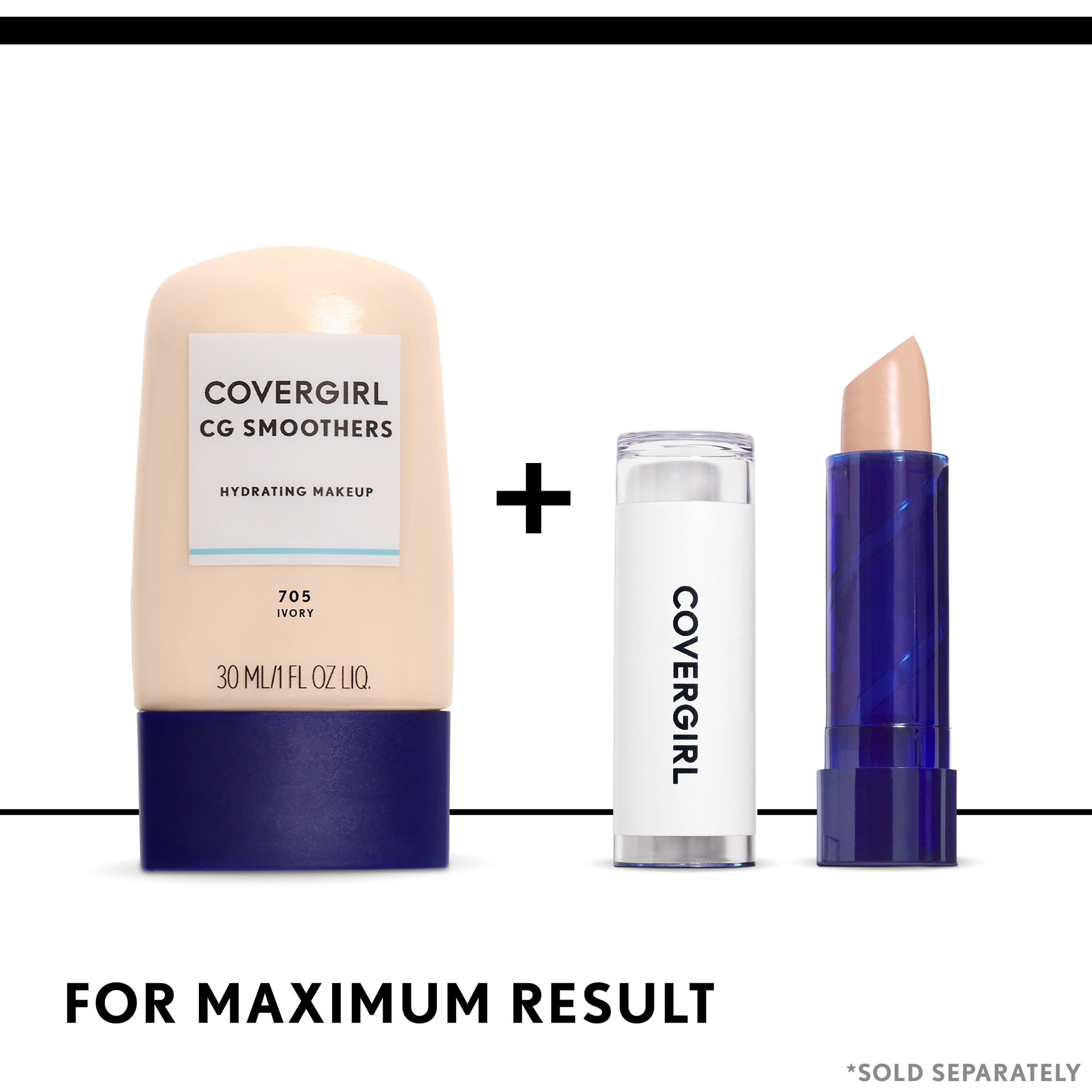 COVERGIRL Smoothers Hydrating Foundation, 720 Creamy Natural, 1 fl oz