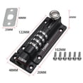 thumbnail image 4 of Rongfmy Creative Latch Lock Household Anti Theft Password Bolt Lock Combination Bolt for Matte Black, 4 of 9