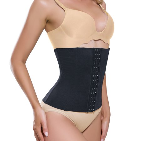 

Eleady Postpartum Belly wrap/ c-section Waist Trainer Postnatal Support Girdles Belly Wrap Tummy Control Shapewear for Women(Black Medium)