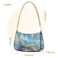 thumbnail image 3 of FORMRS Womens Shoulder Bag with Chain Strap Clutch Purse Cute Tote Handbag, Crystal Ocean, 3 of 7