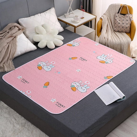 Merryso Waterproof Washable Bed Pad 59x39.37 Inches - Non-Slip Absorbent for Elderly Incontinence & Ki-ds Bedwetting