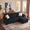 thumbnail image 5 of Bonzy Home Modular Sectional Sofa With Ottoman, Ultra‑Comfort Seating – Configurable for Living Room & Family Room, Charcoal, 5 of 8