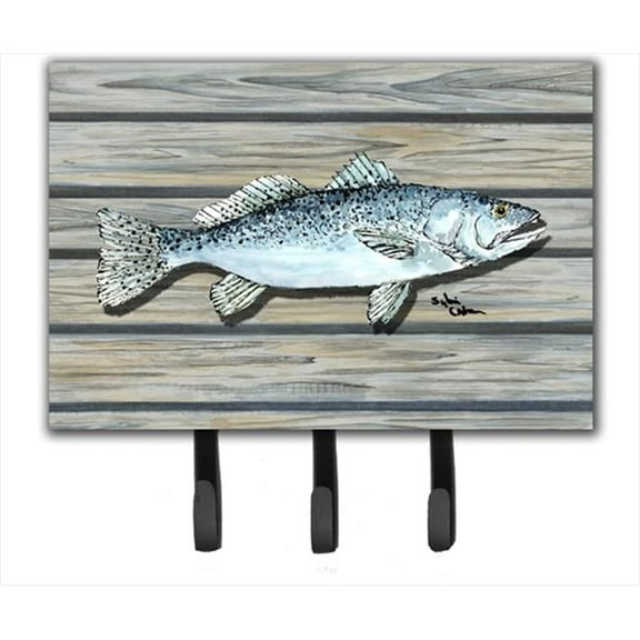 6 x 9 In. Fish Speckled Trout Leash or Key Holder