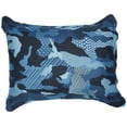 thumbnail image 3 of Dream Factory Ensemble de Douillette Camouflage Géo Armée, Lit Simple, Bleu, 3 of 4