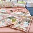 thumbnail image 4 of Jubipavy 59.06x78.74in Floral Print Summer Quilt, Polyester Cool-Feel Air Conditioner Quilt, Machine-Washable, 4 of 4