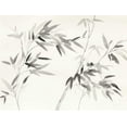 thumbnail image 2 of Nai, Danhui 14x12 White Modern Wood Framed Museum Art Print Titled - Bamboo Leaves I, 2 of 4