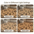 thumbnail image 7 of ODIKA 3'x5' Tan Botanical Floral Scattered Design Washable Area Rug Whimsical Folk Art Motifs With Leaves Flowers Dots Diamond Accents Rustic Non-Slip, Flatweave, Easy Care for Hallway, Laundry Room, 7 of 7