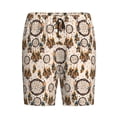 thumbnail image 3 of Picia Retro Dreamcatcher Pajama Shorts for Men, Men's Pajama Bottoms, Sleepwear,Short Pajama Pants-Small, 3 of 9