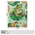 thumbnail image 4 of Shiartex  Cute Cartoon Frog Face Blanket Bakery Reptile Animal Frog Sweet Dessert Hand Drawn Gifts Blanket for Women Soft Flannal Blanket for Bed Couch Decor  50x60in, 4 of 6