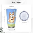 thumbnail image 4 of Johaoi Bluey Print 20oz Tumbler,Travel Coffee Mug Tumbler with Flip Lid Stainless Steel Water Bottle Gifts for Women Men Him Her-Straw Two-piece Set, 4 of 8