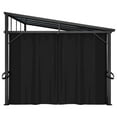 thumbnail image 5 of vidaXL 13.3' x 9.6' Gazebo, Anthracite Aluminum Frame, 5 of 10